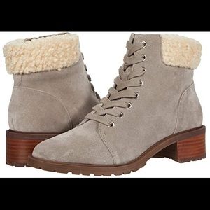 Sole Society ankle boots. Mushroom color. Suede material